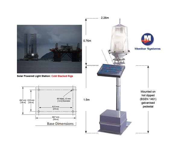 Solar Powered Light Station for Galaxy III & Monarch