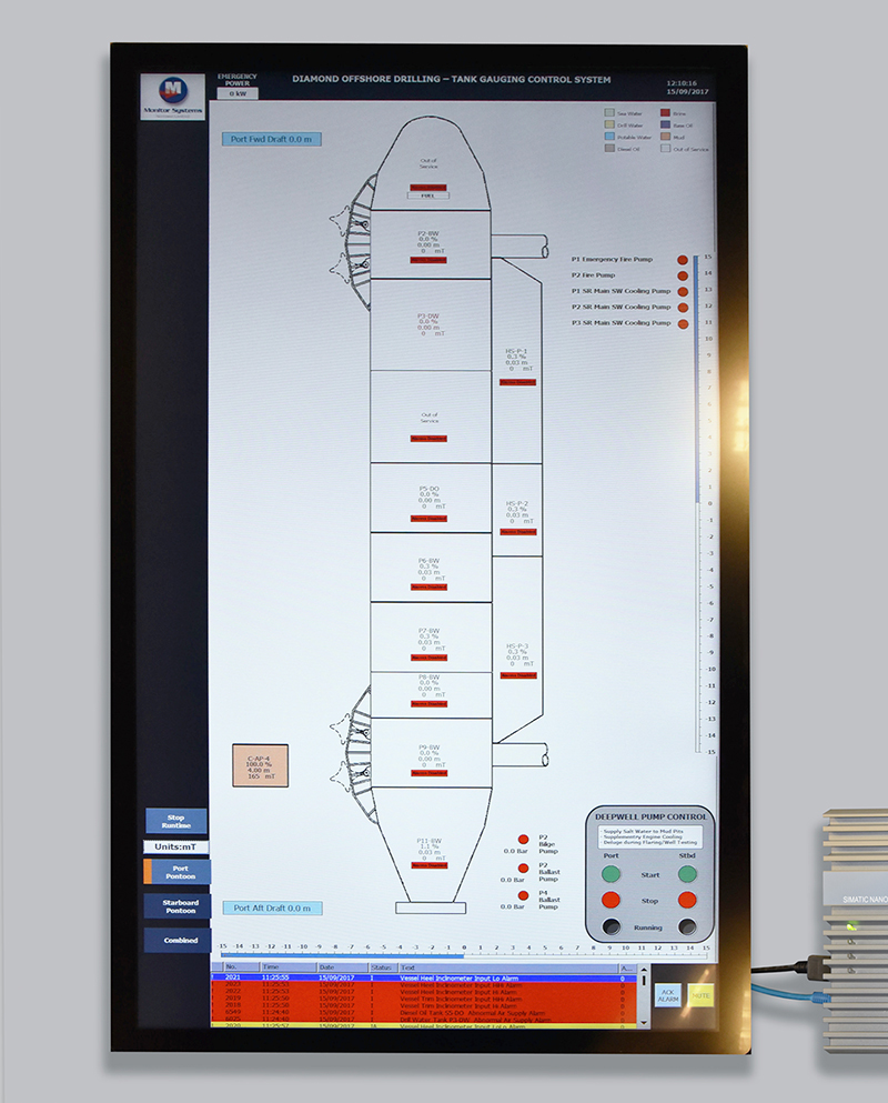 42” Touchscreen for Tank Gauging System