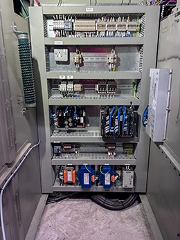 New ACB control wiring installation