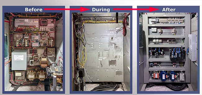 Before & after of the upgrade